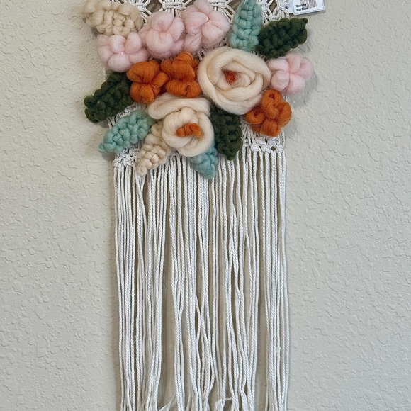 Boho Floral Woven Tapestry - Picture 4 of 4